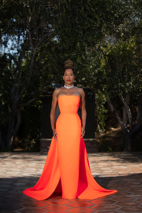 Regina King in Look 12 from Collection 007 styled by Wayman + Micah