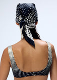 Load image into Gallery viewer, HALFTONE WIGGLE DOT SILK SCARF
