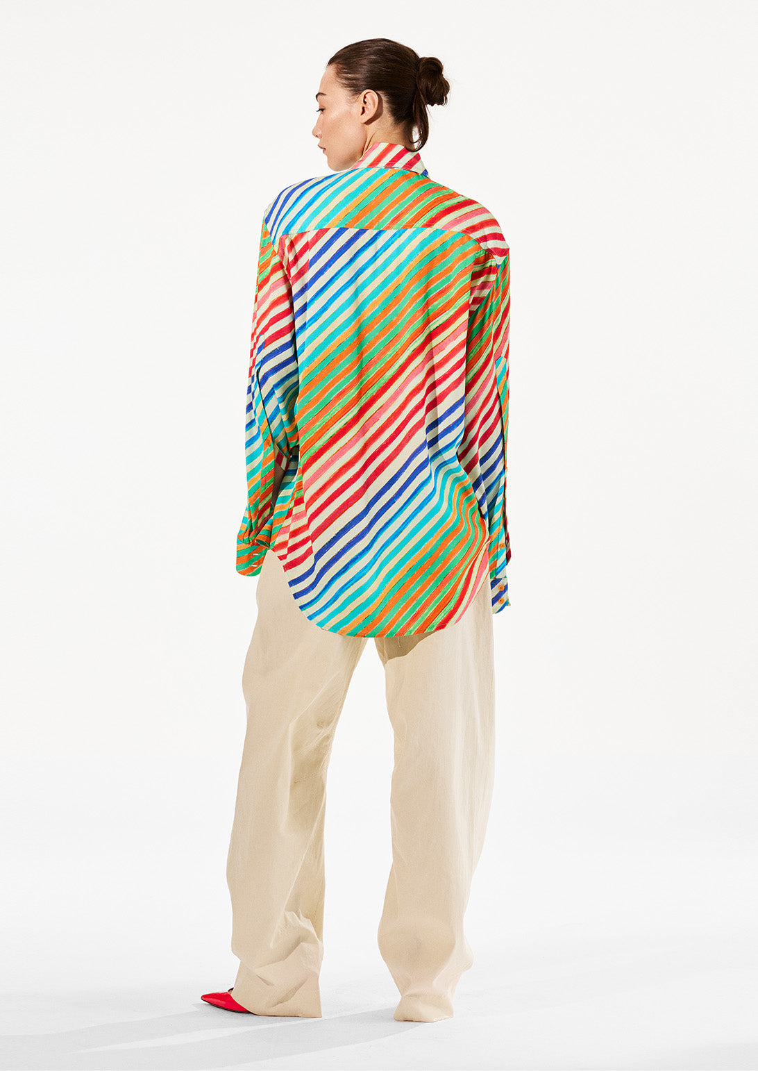 BIAS CRAYON STRIPE RELAXED SHIRT