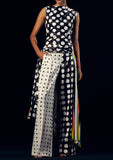 Load image into Gallery viewer, COMBO ASYMMETRICAL PLEATED DRESS W/ SLIT
