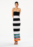 Load image into Gallery viewer, STRIPED BODYCON MAXI DRESS

