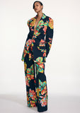 Load image into Gallery viewer, TECHNIFLORAL WIDE LEG FLAT FRONT TROUSER (PRE-ORDER)
