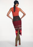 Load image into Gallery viewer, EMBROIDERED COLORBLOCK PENCIL SKIRT (PRE-ORDER)
