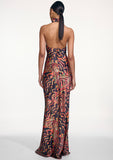 Load image into Gallery viewer, ZEDONK MABOLO COWL NECK HALTER GOWN (PRE-ORDER)
