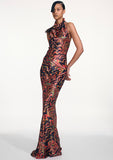 Load image into Gallery viewer, ZEDONK MABOLO COWL NECK HALTER GOWN (PRE-ORDER)
