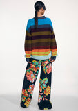 Load image into Gallery viewer, TECHNIFLORAL WIDE LEG FLAT FRONT TROUSER (PRE-ORDER)
