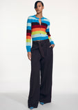 Load image into Gallery viewer, STRIPED CROPPED CARDIGAN (PRE-ORDER)
