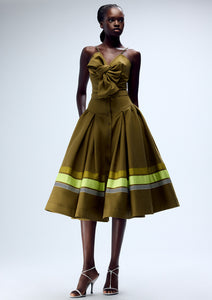 EMBROIDERED FULL MIDI SKIRT (PRE-ORDER)