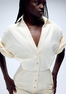 ROLLED SLEEVE SHIRTDRESS (PRE-ORDER)