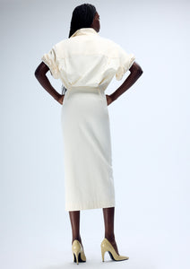ROLLED SLEEVE SHIRTDRESS (PRE-ORDER)