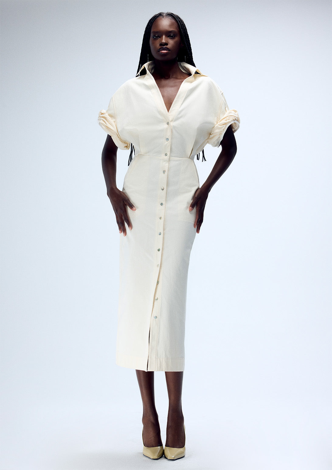 ROLLED SLEEVE SHIRTDRESS (PRE-ORDER)
