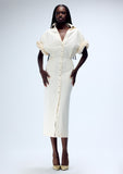 Load image into Gallery viewer, ROLLED SLEEVE SHIRTDRESS (PRE-ORDER)
