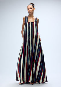 MORRIS STRIPE TRAPEZE MAXI DRESS (PRE-ORDER)
