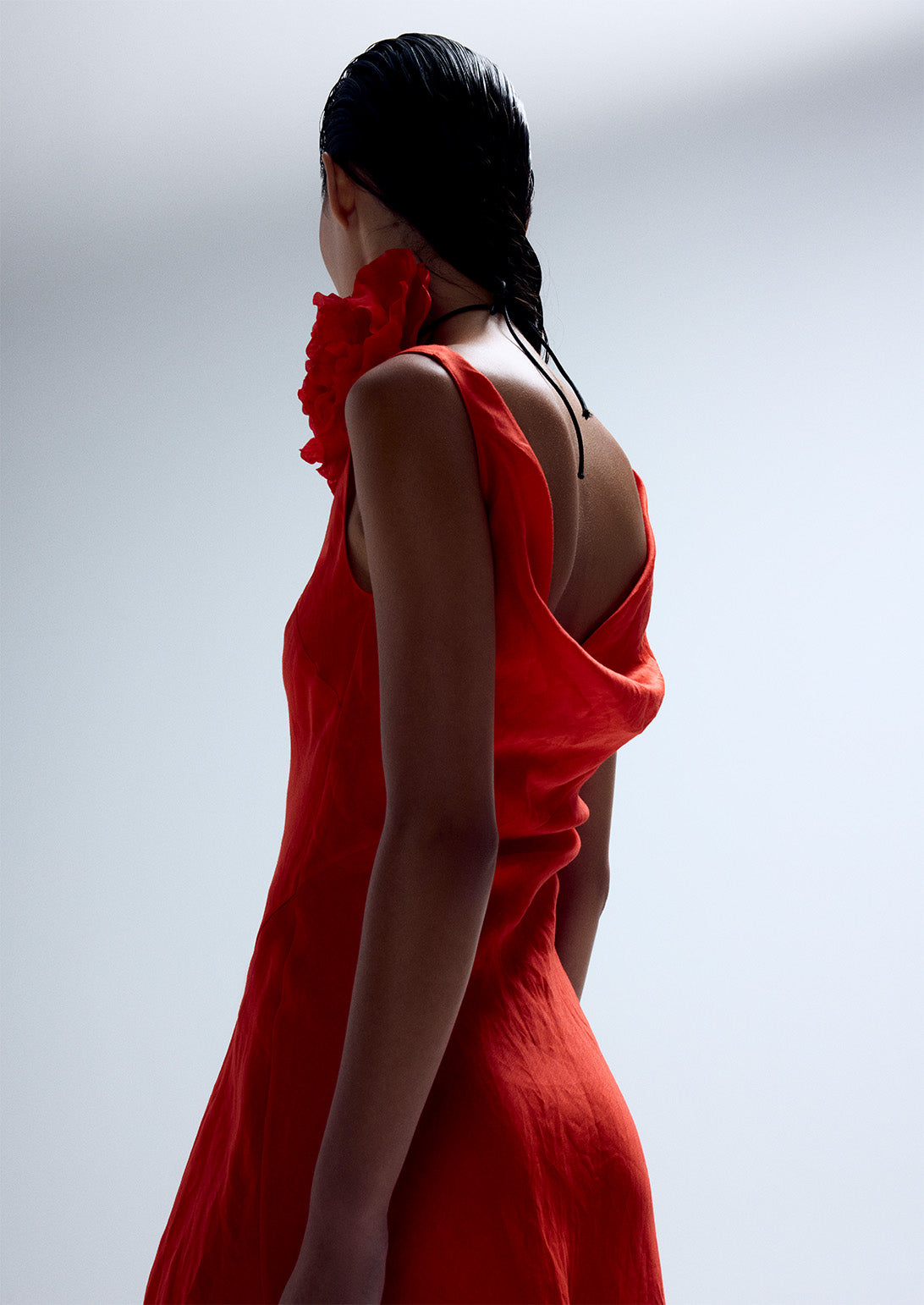 COWL BACK BIAS MIDI DRESS (PRE-ORDER)
