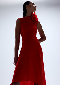 COWL BACK BIAS MIDI DRESS (PRE-ORDER)