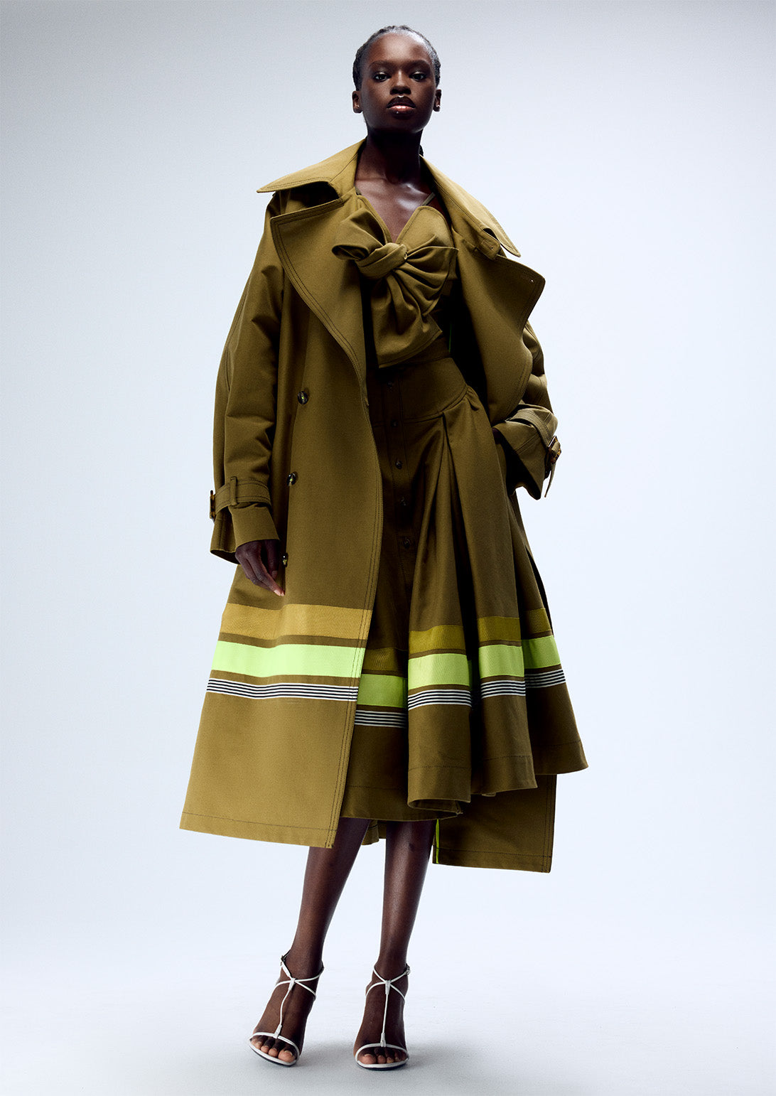 EMBROIDERED OVERSIZED TRENCH COAT (PRE-ORDER)