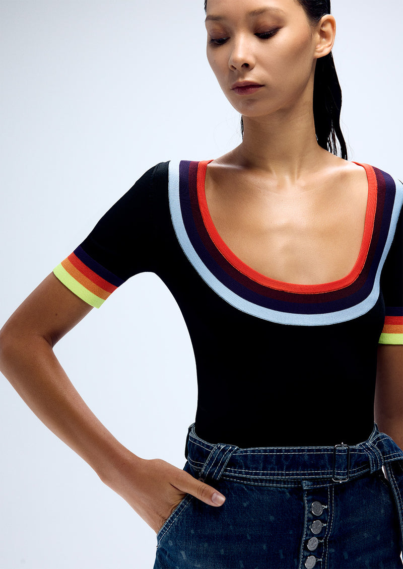SAUCER NECK BODYSUIT
