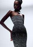 Load image into Gallery viewer, HALFTONE WIGGLE DOT MAXI KNIT COLUMN (PRE-ORDER)
