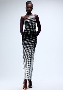 HALFTONE WIGGLE DOT MAXI KNIT COLUMN (PRE-ORDER)