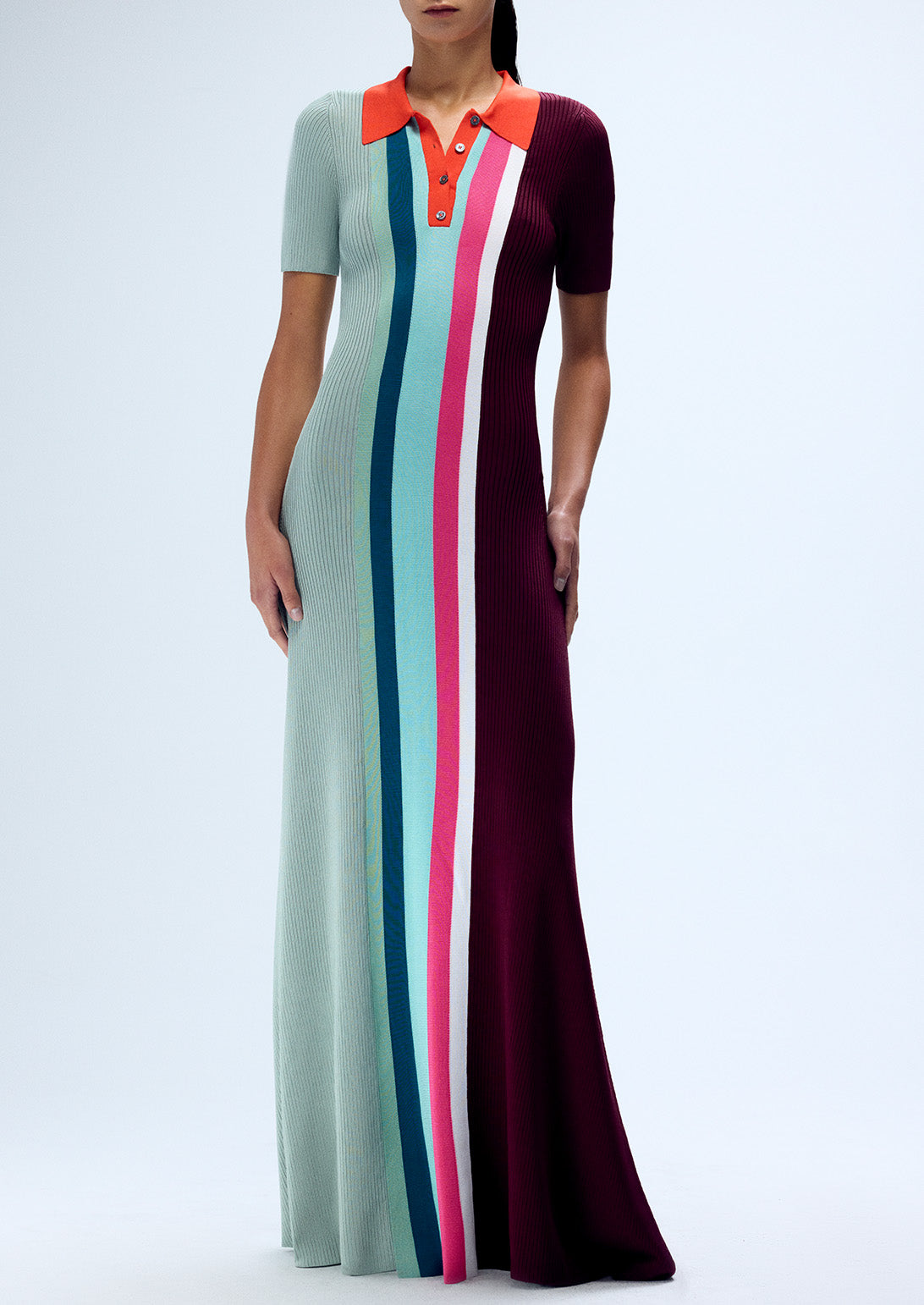BOWLING POLO KNIT GOWN (PRE-ORDER)