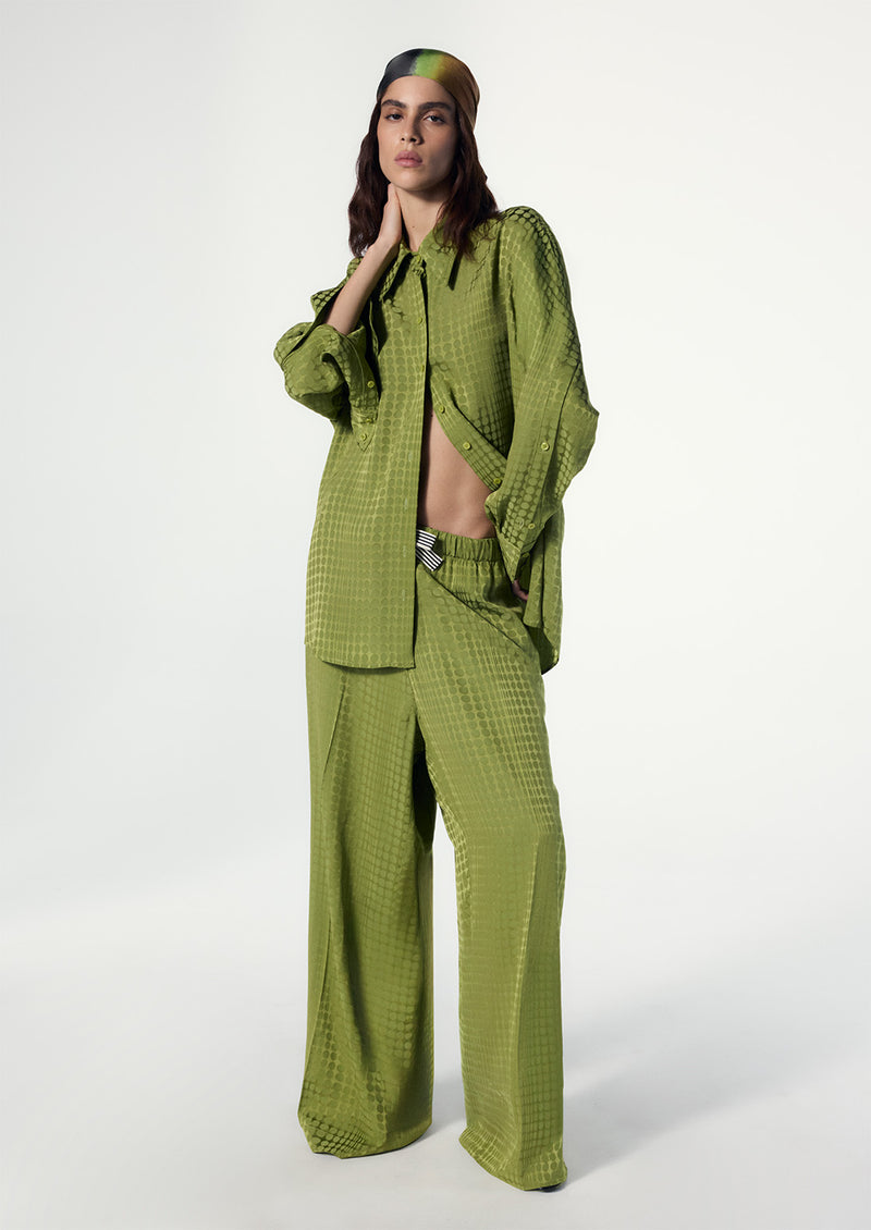 WIGGLE DOT JACQUARD RELAXED PANT