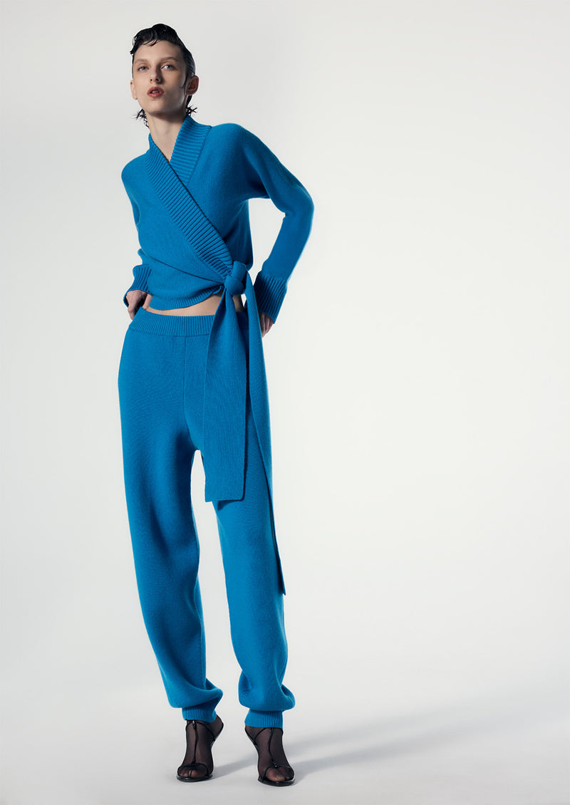 CASHMERE BALLET WRAP SWEATER