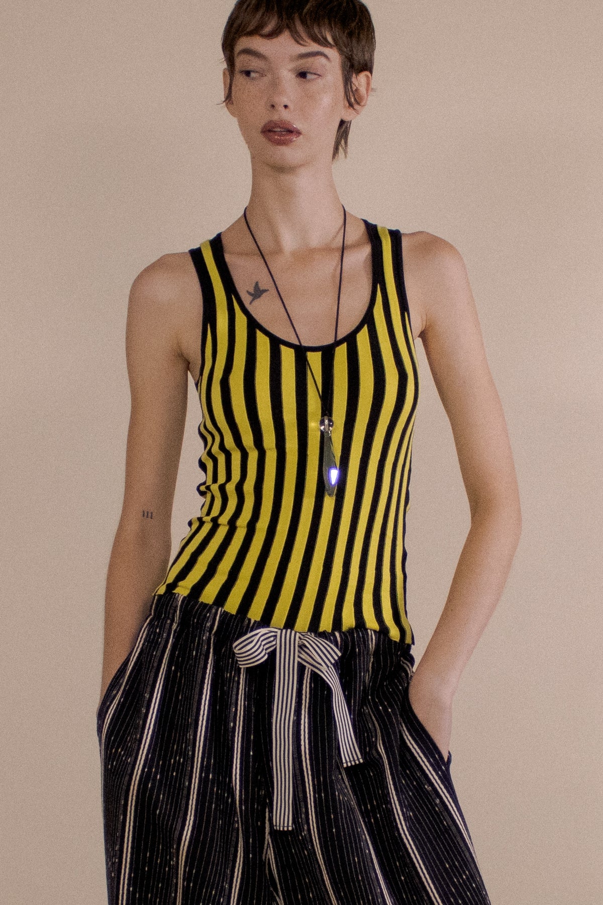 ACCORDION RIB SCOOP NECK TANK (PRE-ORDER)