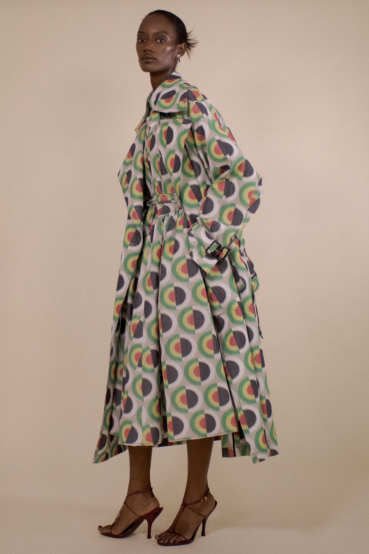 SOLNA DOT OVERSIZED TRENCH COAT (PRE-ORDER)