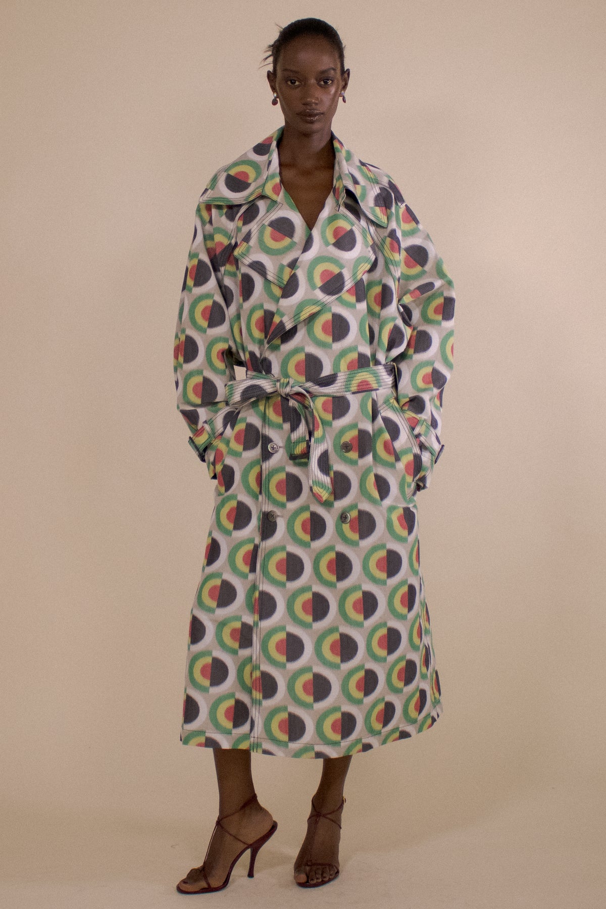 SOLNA DOT OVERSIZED TRENCH COAT (PRE-ORDER)