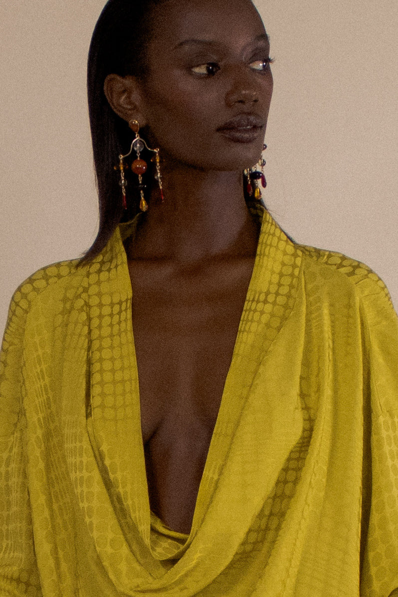 Chandelier Earrings - Pumpkin (Pre-Order)