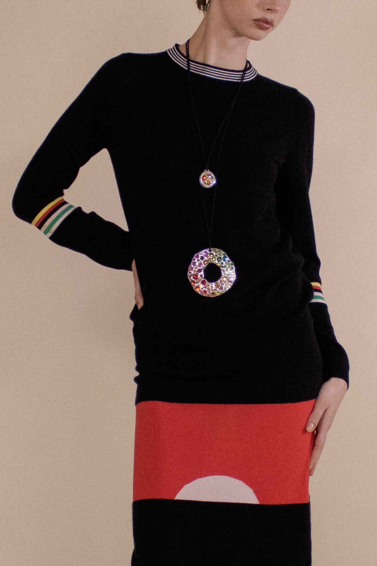 TRIM HOLEPUNCH SWEATER (PRE-ORDER)