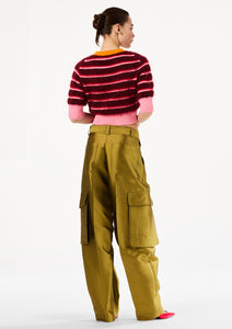 SILK CARGO PANTS