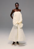 Load image into Gallery viewer, STRAPLESS TIE FRONT BUBBLE GOWN
