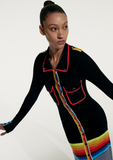 Load image into Gallery viewer, RIBBED POLO DRESS W/ PATCH POCKETS
