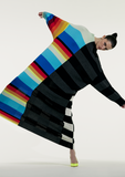 Load image into Gallery viewer, OVERSIZED STRIPED MOCK NECK SWEATER DRESS
