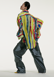 Load image into Gallery viewer, WIGGLE STRIPE OVERSIZED SHIRT
