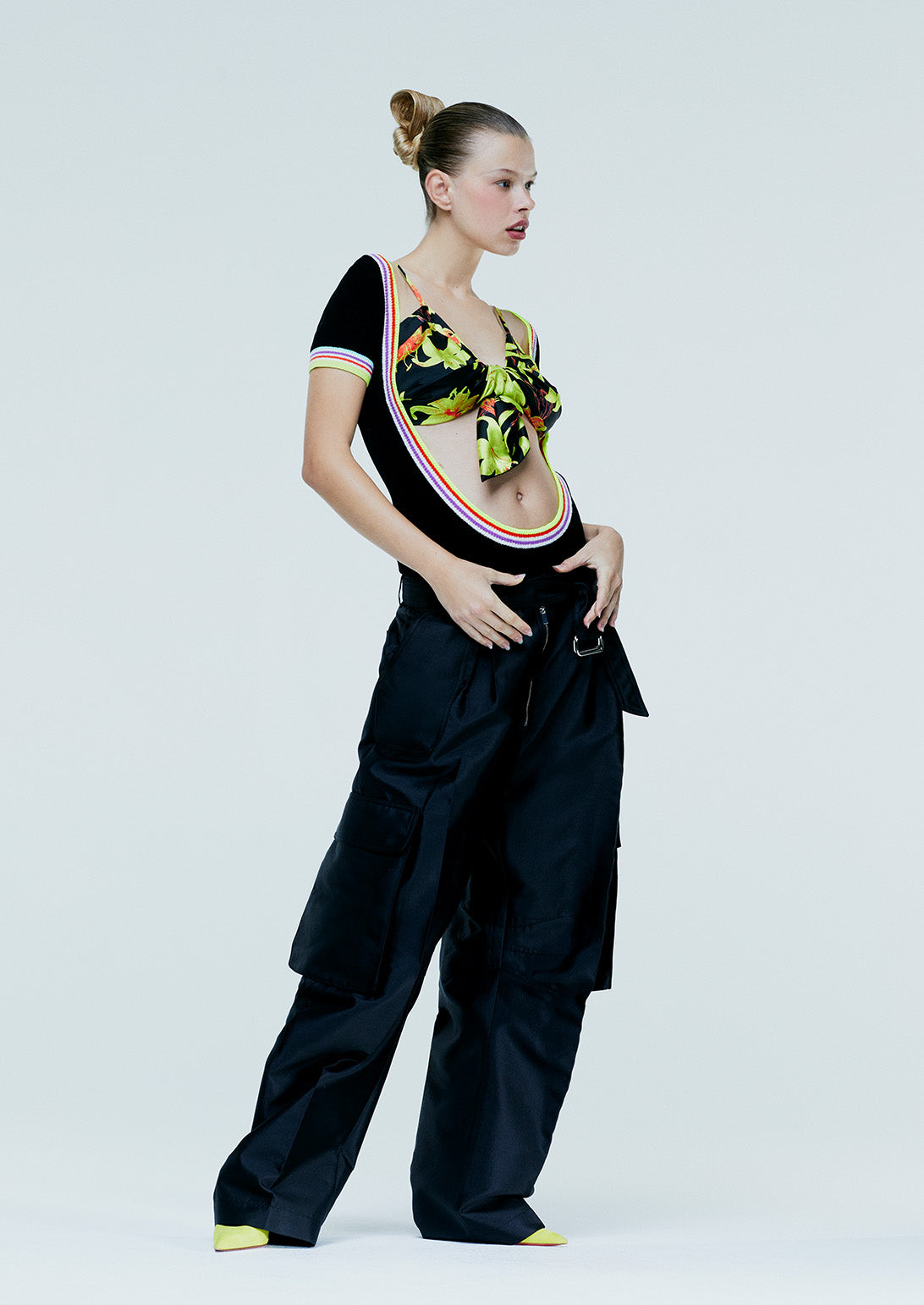 PLEATED JUMBO CARGO PANTS